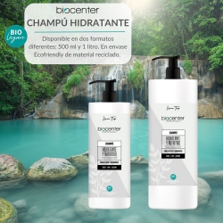 BIOCENTER Champú natural Hidratante - Línea Top - Ecológico y vegano 1000 ml