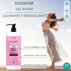 BIOCENTER Gel Íntimo natural Calmante y Refrescante - Línea Top - Ecológico y vegano 1000 ml