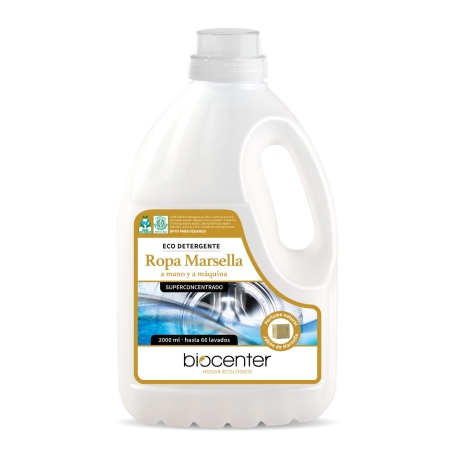 Detergente ecológico para lavadora - Marsella - Biocenter - envase Ecofriendly 2000 ml